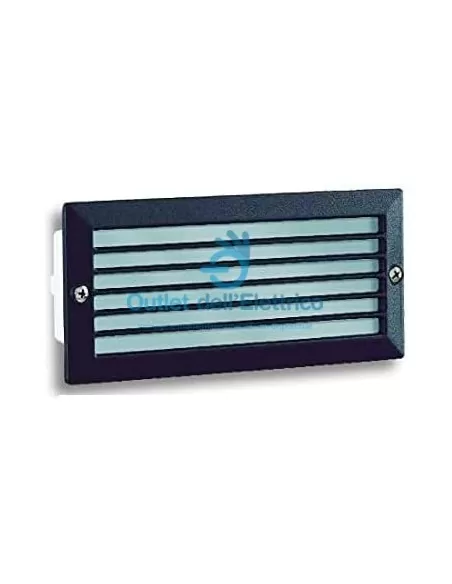 Luz rosa ELTO1504 Foco empotrable de suelo e27 negro c/rejilla